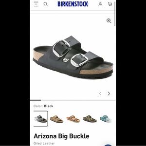 Birkenstock Arizona Big Buckle Sandal - Black Oiled Leather
